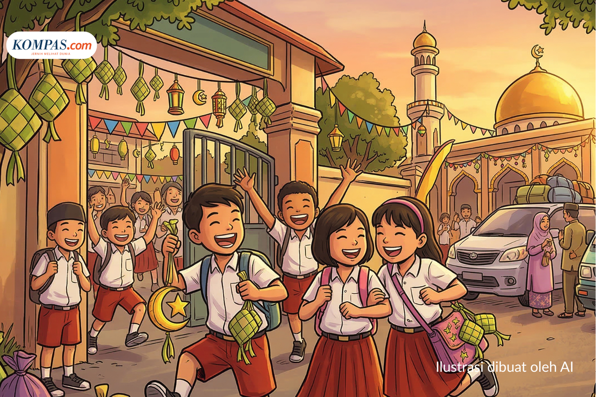 libur sekolah, tanggal merah, cuti bersama Idul Fitri, Lebaran 2026, libur sekolah Lebaran 2026, Jadwal Libur Sekolah Lebaran 2026 Lengkap: Tanggal Merah dan Cuti Bersama Idul Fitri