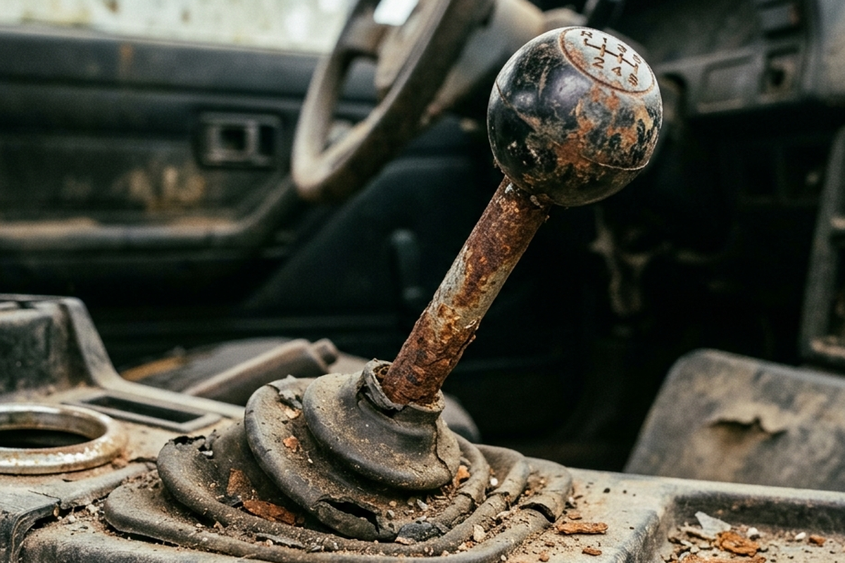 mobil bekas, Penyebab Muncul Karat di Besi Tuas Transmisi Mobil Bekas
