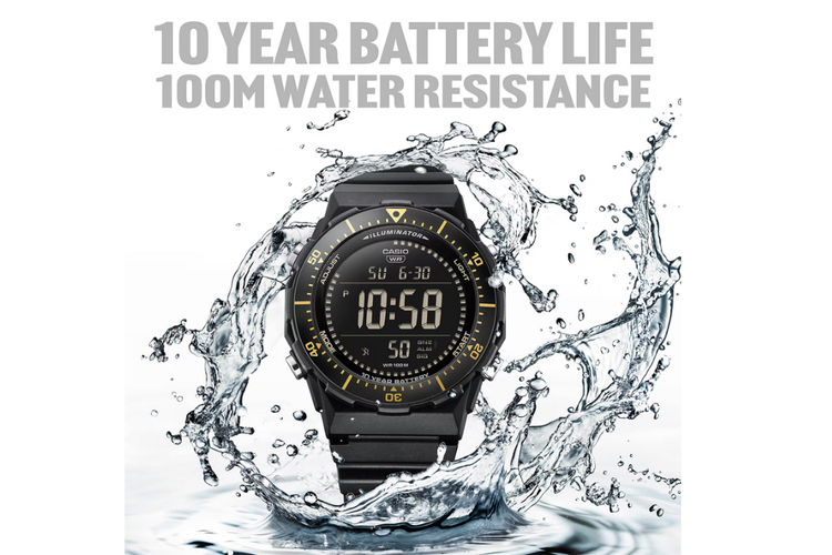 Casio, spesifikasi, jam tangan, harga, Casio AE1700H Series, Casio AE-1700H Series Resmi, Jam Tangan Digital yang Cocok untuk Pemancing