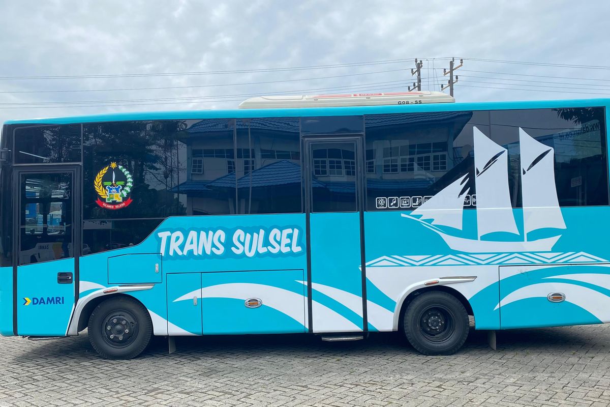 DAMRI, Sulsel, Bus Trans Sulsel, Damri, bus trans sulsel, DAMRI Luncurkan Bus Trans Sulsel, Ini Detail Rute Koridornya