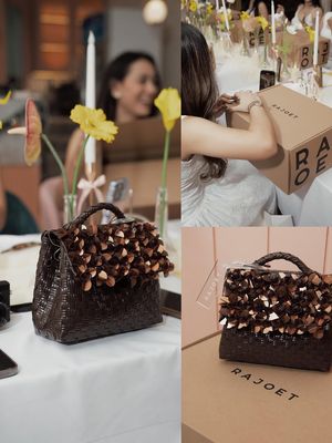 souvenir bridesmaid, Ranty Maria, Intip 10 Isi Souvenir Bridesmaid Ranty Maria, dari Pajamas hingga Hair Styler, 1. Pajamas, 2. Tas tangan bernuansa netral, 3. Sunscreen dan lip serum, 4. Kipas mini yang praktis, 5. Hair brush untuk perawatan rambut, 6. Produk perawatan rambut, 7. Hair styler premium, 8. Lensa kontak, 9. Gelang charms dengan sentuhan personal, 10. Love letter personal