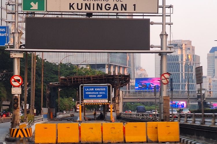 Perbaikan, gerbang tol, Tol Dalam Kota, Imbas Macet, GT Kuningan 1, GT Semanggi 1, dan 2 Dibuka Hari Ini