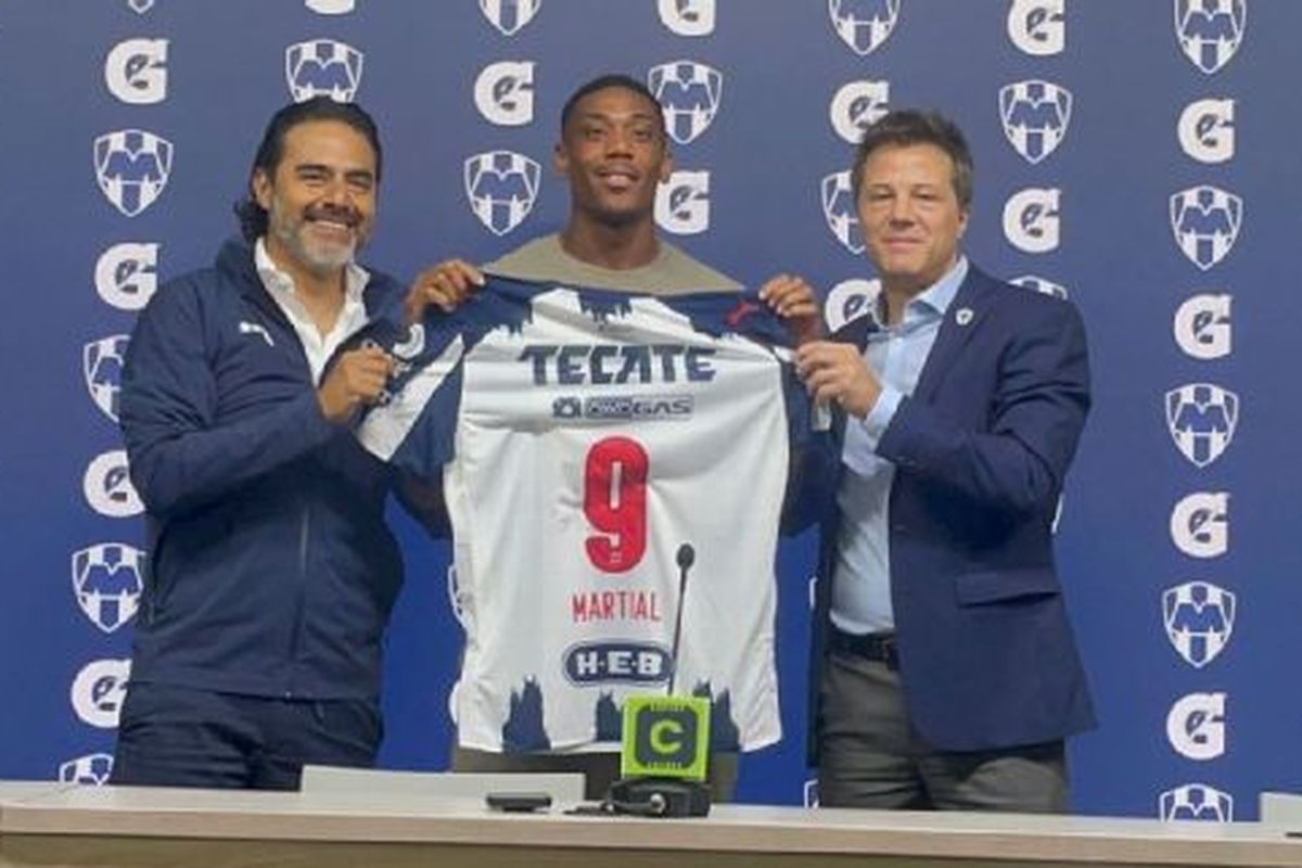Manchester United, Anthony Martial, Liga Meksiko, Monterrey, Anthony Martial Ungkap Dual Hal Usai Jadi Pemain Liga Meksiko