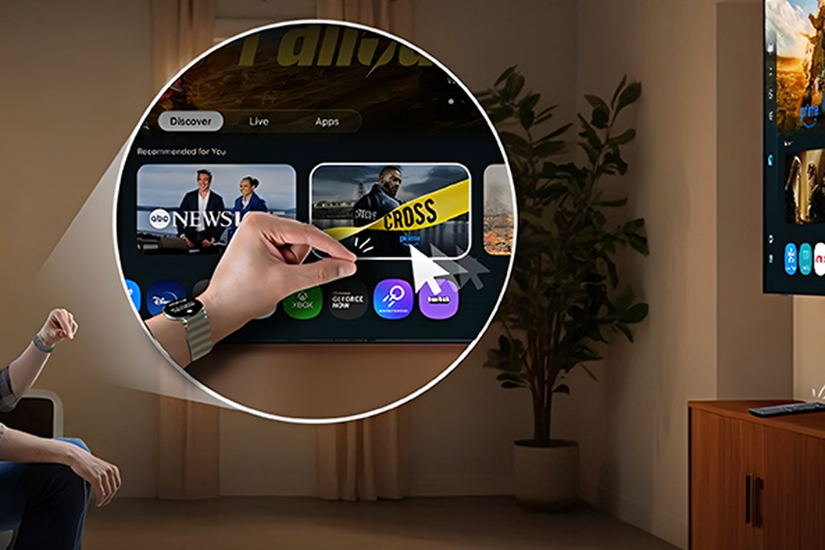 Samsung, Samsung QLED TV, Galaxy Watch 4, tv samsung, samsung neo QLED 4k, smartwatch, Universal Gesture, TV Samsung Bisa Dikontrol Pakai Gerakan Tangan, Tak Perlu Remote