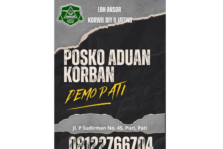 Pati, polda jateng, LBH Semarang, demo pati, demo 13 agustus pati, pati melawan, Demo Pati, Penangkapan 22 Demonstran, dan Bukti Kekuatan Rakyat