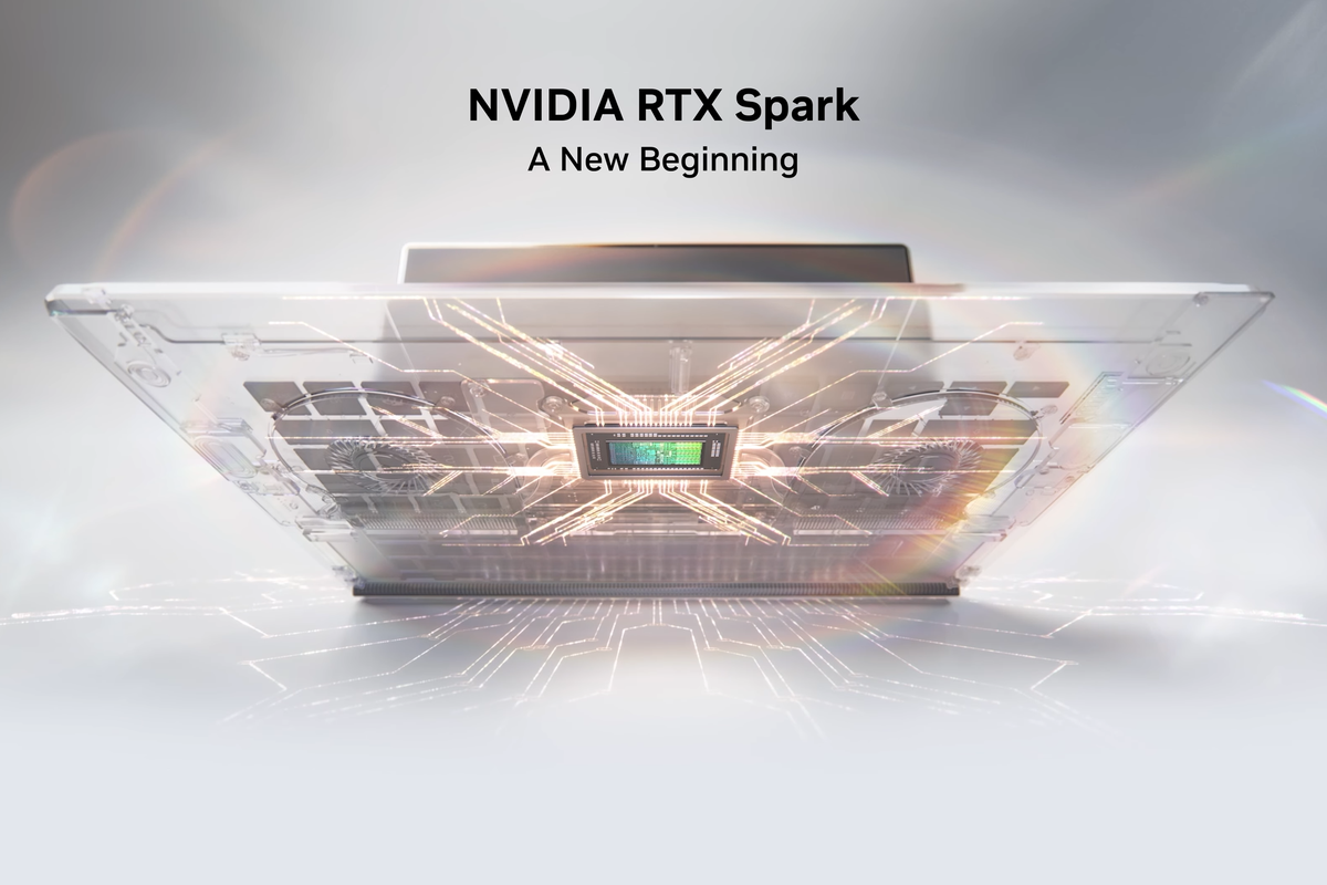 Nvidia, Jensen Huang, AI agent, Nvidia RTX Spark, laptop, Nvidia RTX Spark Resmi, Superchip untuk Laptop Windows, Chip AI dengan performa 1 petaflop, Efisiensi daya jadi sorotan, Bisa edit video 12K dan main game AAA, Fokus pada AI agent yang aman, Hadir di laptop Windows akhir tahun