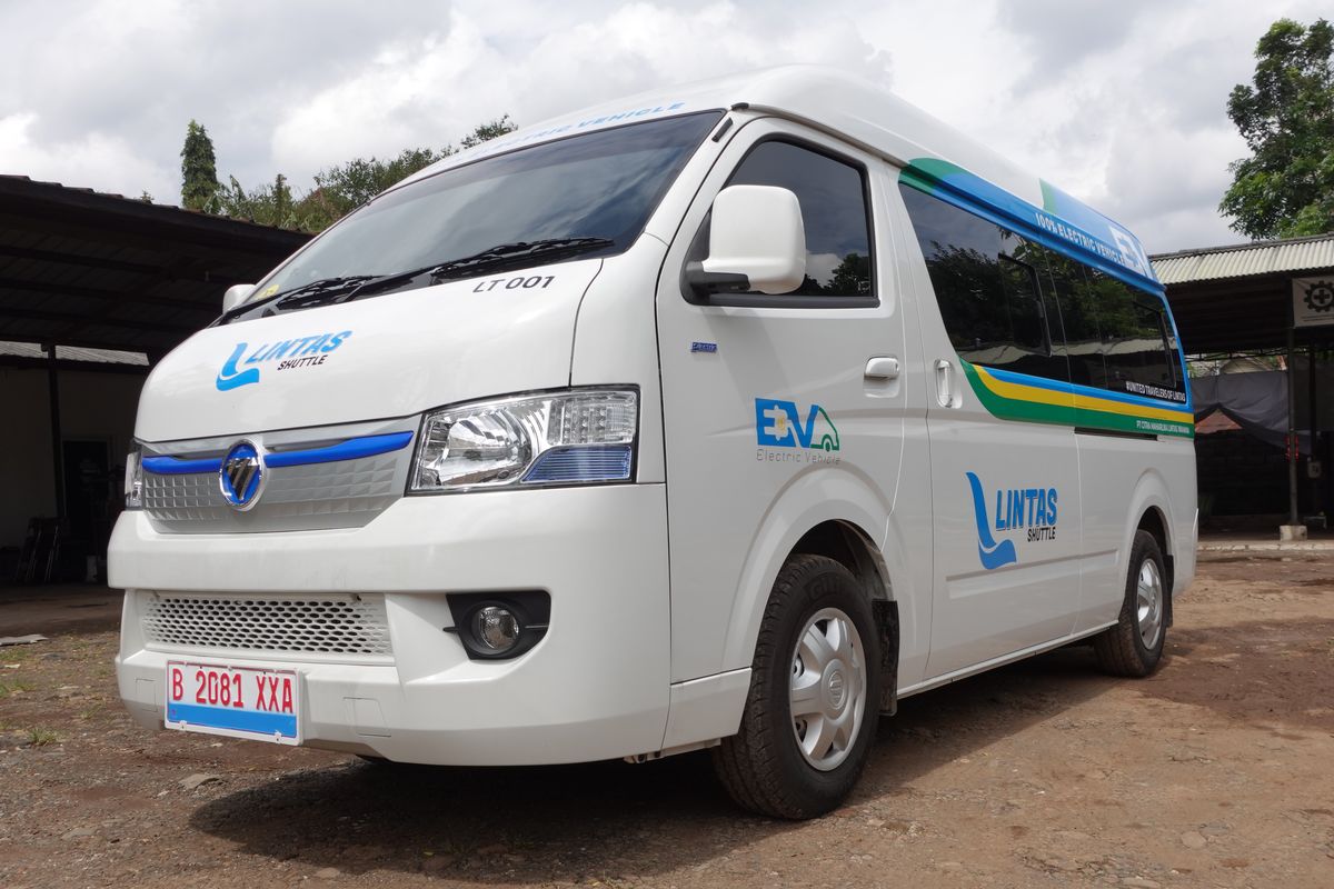 Foton, minibus, bus listrik, Foton eView, Minibus listrik, eView Jadi Andalan Foton Indonesia, Dibeli Pengusaha Travel dan Hotel