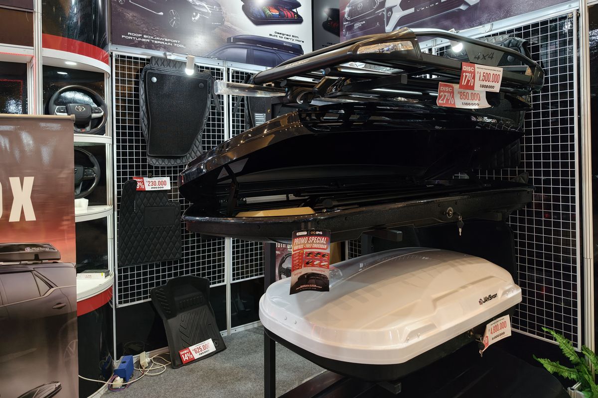 Roofbox, mobil, Beli Roofbox di IIMS 2026 buat Persiapan Mudik