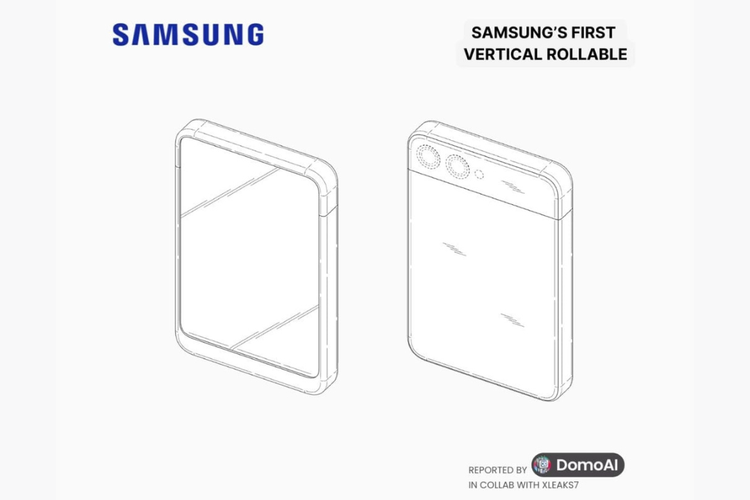 Samsung, Bocoran, bocoran, hp rollable samsung, Inikah Tampang HP Layar Gulung Samsung?