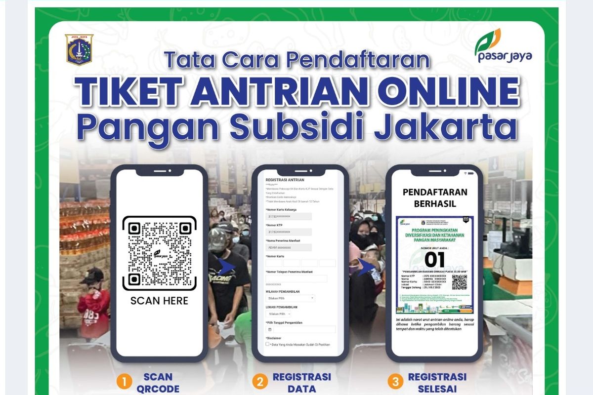 pangan bersubsidi 2025, Kartu Jakarta Pintar, cara daftar tiket antrean pangan bersubsidi, Cara daftar tiket antrean pangan bersubsidi, link antrean pangan bersubsidi, Link dan Cara Daftar Tiket Antrean Pangan Bersubsidi 2025 Online