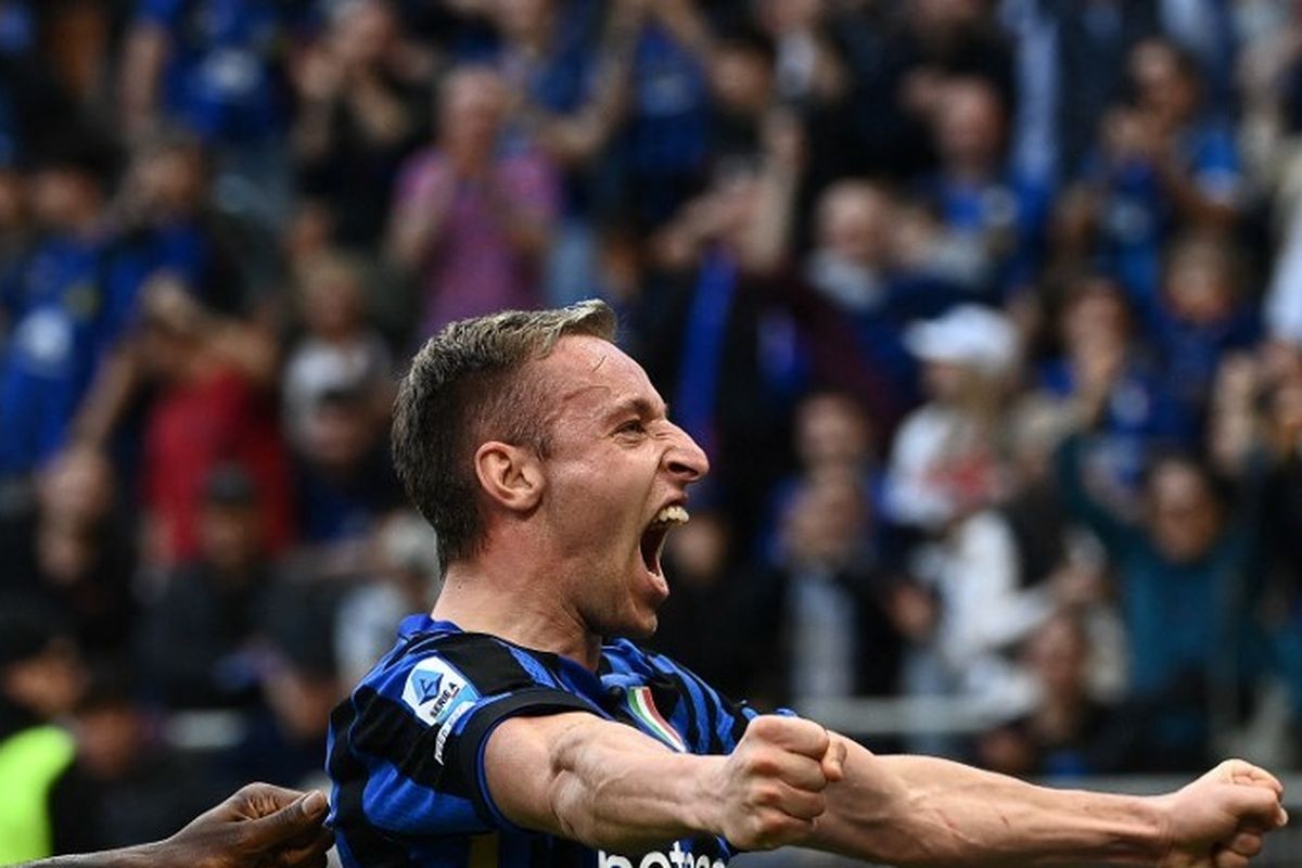 Davide Frattesi, Inter Milan, Bayern Muenchen, Liga Champions, Bayern Muenchen vs Inter Milan, liga champions, Hasil Liga Champions, Bayern Vs Inter, Liga Champion, Bayern Muenchen Vs Inter Milan: Ketika Nenek Frattesi Bantu Nerazzurri Cetak Gol...