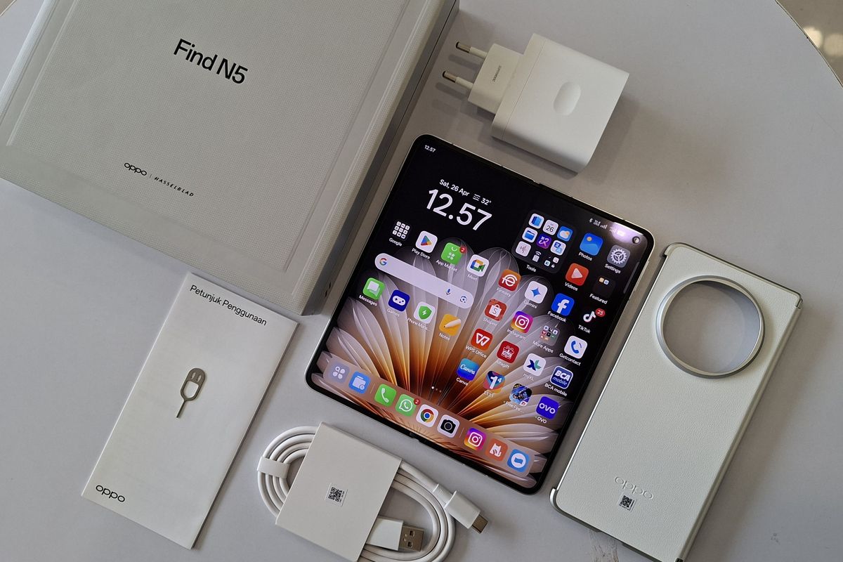 Oppo Find N5, handson oppo find n5, oppo find n5 indonesia, review oppo find n5, hp lipat oppo, Video: Mencoba Oppo Find N5, HP Lipat Tipis dan Ringan