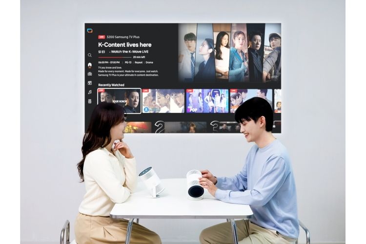 Samsung, proyektor, Samsung Freestyle, Samsung Freestyle Plus, proyektor Samsung, CES 2026, Samsung Umumkan Freestyle Plus, Proyektor Portabel Lebih Terang dan Didukung AI