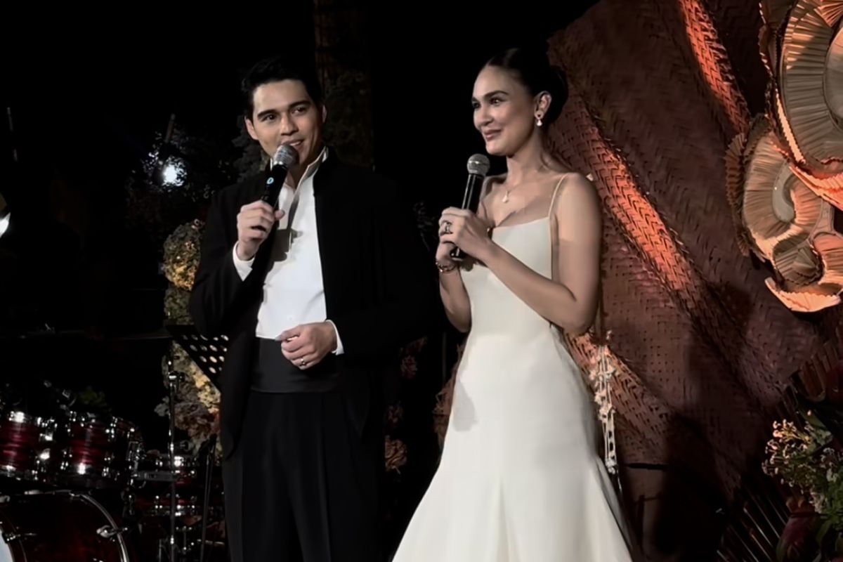 Luna Maya, Maxime Boutier, pernikahan luna maya dan maxime bouttier, pernikahan luna maya, pernikahan luna maya maxime bouttier, luna maya dan maxime menikah, resepsi pernikahan luna maya, busana resepsi luna maya dan maxime bouttier, Intip Busana Resepsi Pernikahan Luna Maya dan Maxime Bouttier, Bergaya Klasik Elegan