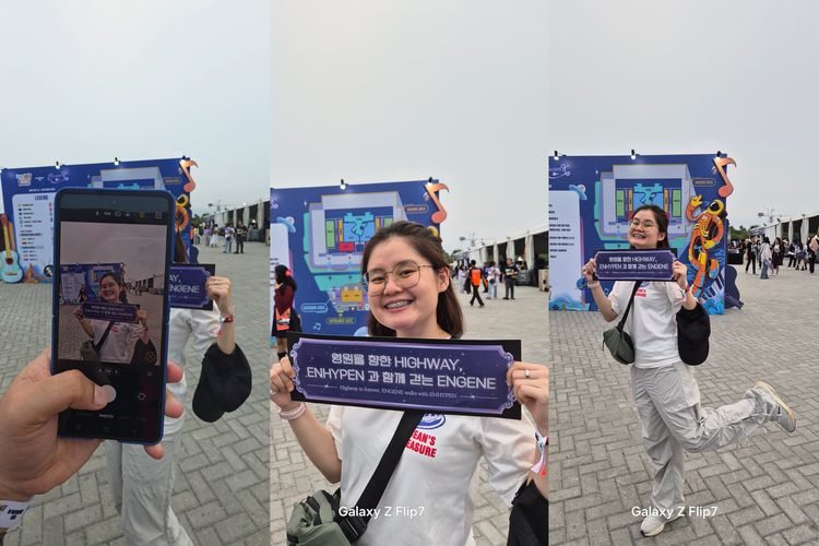 Samsung, gemini, FlexCam, Galaxy Z Flip 7, dual rec, samsung galaxy z flip 7, audio eraser, auto trim, 5 Fitur Canggih Samsung Z Flip 7, Semua Bisa Jadi Kreator Konten, 1. Kamera 50 MP, Pro Video, dan Dual Cam, 2. FlexCam: kamera yang bisa berdiri sendiri, 3. Generative Edit canggih, 4. Audio Eraser dan Auto Trim, 5. Asisten AI Gemini