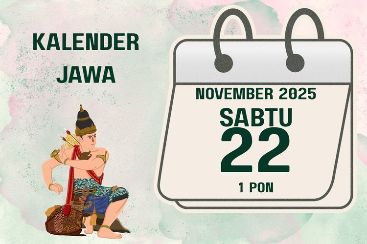 Weton, primbon Jawa, Kalender Jawa, Sabtu Pon, kalender jawa, kalender jawa hari ini, Primbon Jawa, Cek Weton Hari Ini di Kalender Jawa Sabtu, 22 November 2025, Memasuki Bulan Baru