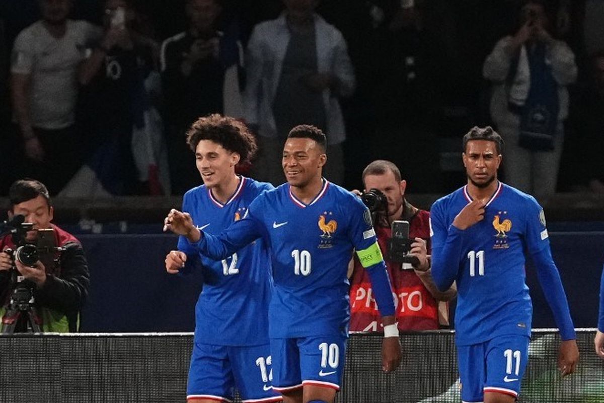 Piala Dunia 2026, Perancis vs Ukraina, timnas Perancis, Timnas Perancis, perancis vs ukraina, Kualifikasi Piala Dunia 2026, Hasil Perancis Vs Ukraina 4-0, Dua Gol Mbappe Bawa Les Bleus ke Piala Dunia