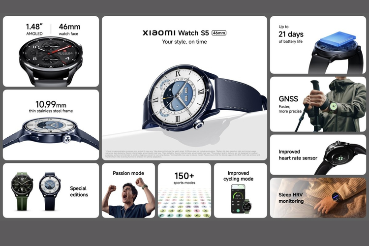 Xiaomi, Xiaomi Smart Band 10 Pro, Jam tangan pintar, Xiaomi Smart Band 10 Pro dan Watch S5 Meluncur, Baterai Awet hingga 21 Hari