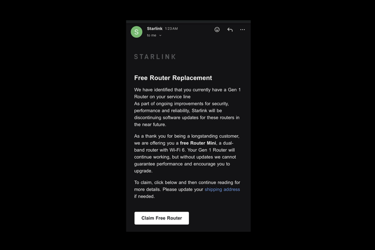SpaceX, router, Starlink, Elon Musk, router Starlink, internet, Elon Musk Bagi-bagi Router Starlink Gratis, Cuma untuk Pengguna Khusus