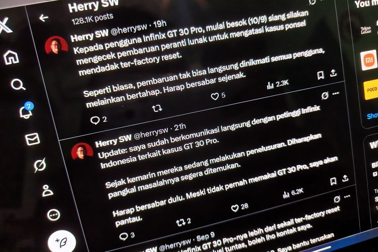 ponsel, Indonesia, infinix, factory reset, Infinix GT 30 Pro, Pengguna Infinix GT 30 Pro di Indonesia Keluhkan HP 