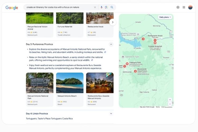 Google, maps, liburan, AI Overviews, Fitur Baru Google Maps dan Search Bantu Rencanakan Liburan