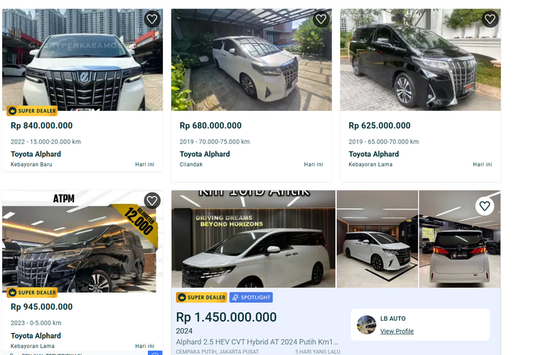 Toyota Alphard, harga mobil bekas, Penjualan Mobil, Denza D9, Alphard bekas, mobil listrik, alphard seken, Harga Alphard Bekas Anjlok Rp 200 Juta, Terpukul Denza D9