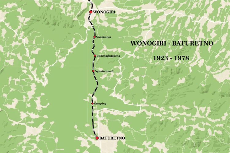 Sejarah Kereta Api Wonogiri-Baturetno, Kini Tinggal Kenangan