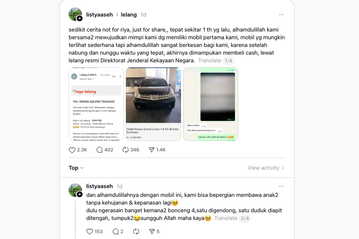 lelang, mobil, Cerita Beli Mobil Bekas Cara Lelang, Bisa Jadi Opsi Baru Cari Mobil