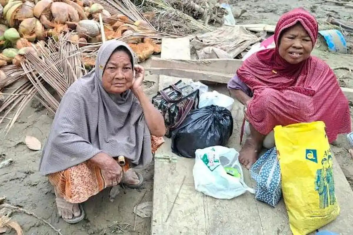 Bireuen, Aceh, Banjir Bandang Bireuen Aceh, Kisah Dua Lansia Kehilangan Rumah dan Harapan di Usia Senja