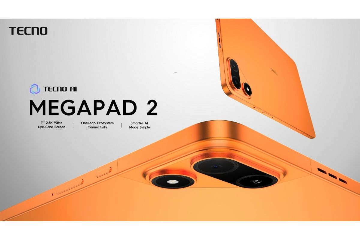 Tablet, Tecno, belajar, fitur AI, Tecno Megapad 2, tablet Megapad 2, Tecno Megapad 2 Debut di MWC 2026, Tablet Layar Besar dengan Bodi Tipis