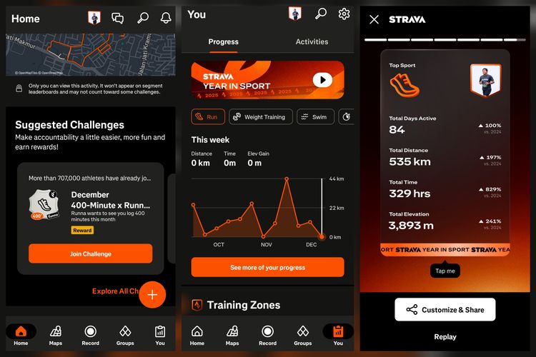 Strava, Spotify Wrapped, Year in Sport, spotify wrapped, strava, cara bikin rapor strava 2025, Cara Bikin Strava Year in Sport 2025, Mirip Spotify Wrapped tapi Versi Olahraga