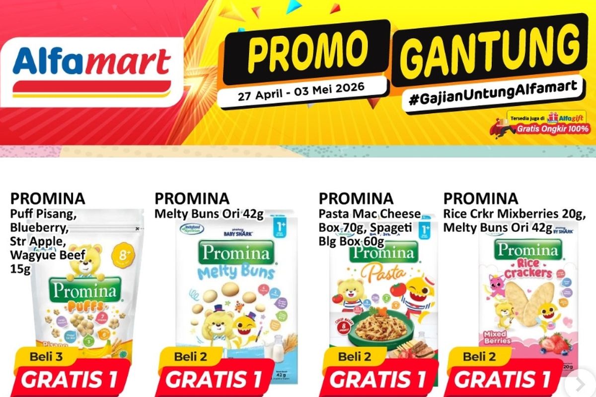 Alfamart, diskon Alfamart, promo Alfamart, Promo Alfamart Hari Ini 30 April 2026, Tebus Murah Diskon 60 Persen, 1. Promo Gantung (hingga 3 Mei), 2. Tebus Suka Suka (hari ini terakhir), 3. Promo Tebus Murah (hari ini terakhir), 4. Siap Santap Harga Mantap (hari ini terakhir), 5. Kebutuhan Dapur Bunda (hari ini terakhir), 6. Cemilan Hemat (hari ini terakhir), 7. Frozen Food Fair (hari ini terakhir)