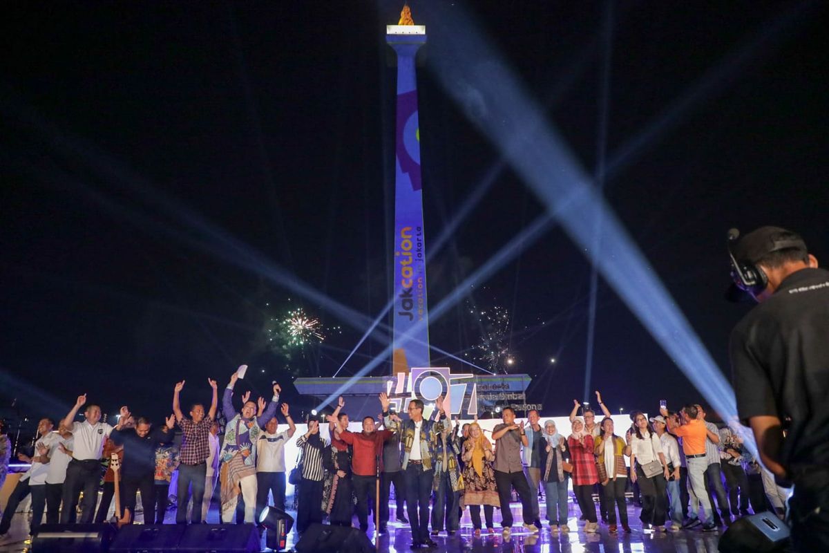 Jakarta, HUT ke-498 Jakarta, Dirgahayu Jakarta, hut ke-498 jakarta, 50 Ide Caption Media Sosial HUT ke-498 Jakarta, Tema kebanggaan dan sejarah Jakarta, Tema festival &amp; perayaan, Tema konten estetik &amp; foto-foto Kota , Tema cinta dan harapan untuk Jakarta, Tema lucu, santai, dan relatable