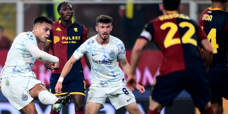 Liga Italia, Genoa, Inter Milan, Inter, Yann Bisseck, Lautaro Martinez, AC Milan, Genoa vs Inter, Hasil Genoa Vs Inter Milan 1-2, Nerazzurri Kudeta Puncak dari AC Milan