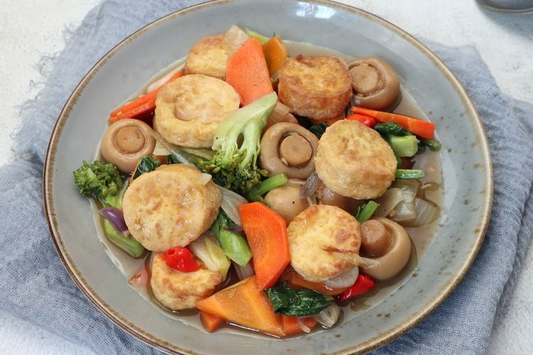 gurih, lembut, resep, Resep Sapo Tahu ala Restoran, Hidangan Kuah Gurih dengan Tahu Sutra Lembut