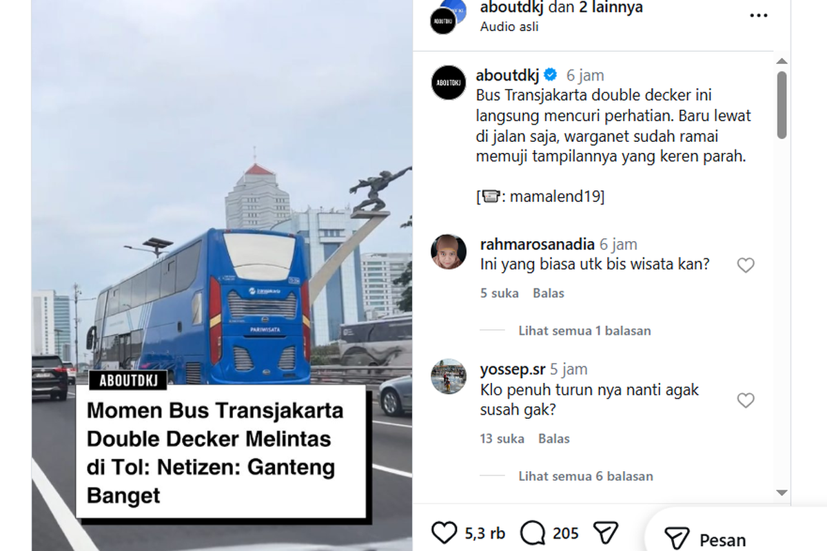 bus tingkat, bus wisata, New Armada, double decker, Bus Tingkat Transjakarta Curi Perhatian, Buatan Karoseri New Armada