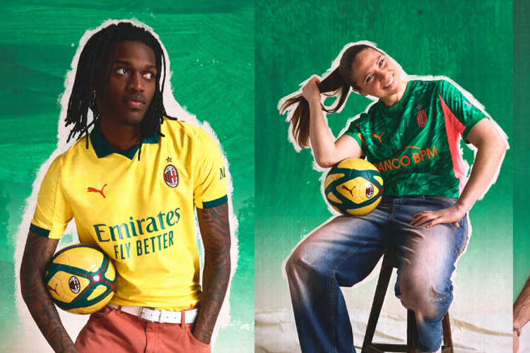 AC Milan, Hong Kong, Serie A, Liga Italia, AC Milan Vs Liverpool, AC Milan Rilis Jersey Ketiga Warna Kuning, Dipakai Lawan Liverpool