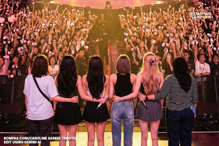 Gemini Nano Banana, Blackpink, Samsung, Gemini AI, BLACKPINK, konser Blackpink, foto konser, gemini nano banana, Pakai 5 Prompt Ini buat 