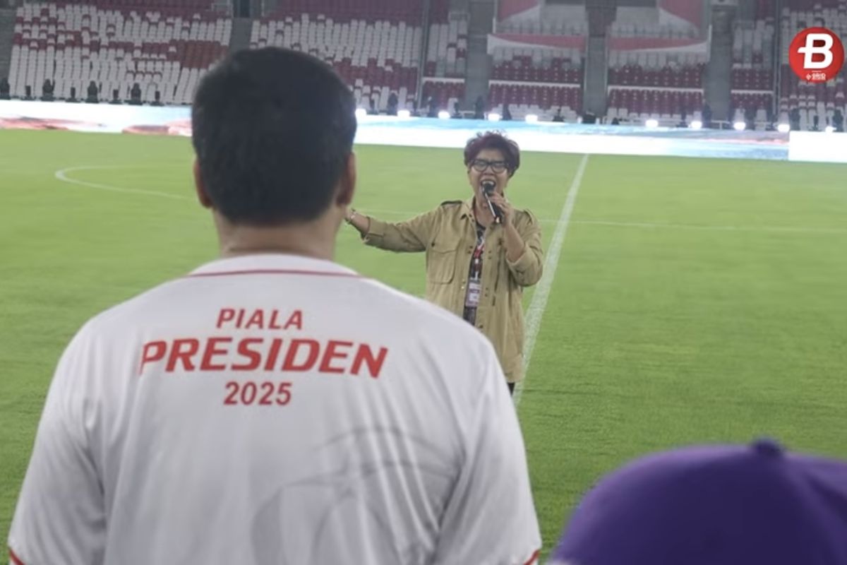 pembukaan Piala Presiden 2025, Rita Butar Butar, Pembukaan Piala Presiden 2025, pembukaan piala presiden 2025, indonesia raya lirik, Piala Presiden 2025, Rita Butar Butar Salah Lirik Lagu Indonesia Raya