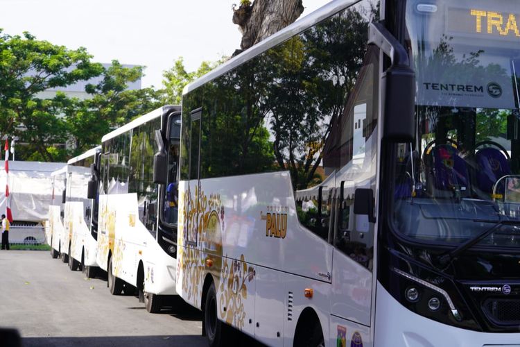 Bus Trans Palu, transportasi umum, Bus Trans Palu Kembali Beroperasi Hari Ini, Tarif Tidak Berubah