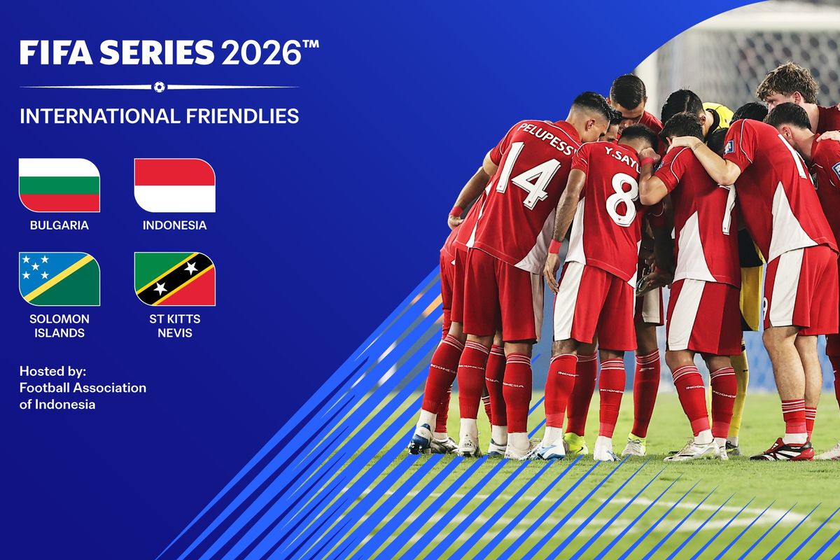Indonesia, FIFA Series 2026, Timnas Indonesia, Bulgaria, Kepulauan Solomon, FIFA Series, Stadion Utama Gelora Bung Karno, Saint Kitts dan Nevis, Jadwal FIFA Series 2026: Timnas Indonesia Vs Saint Kitts and Nevis di GBK