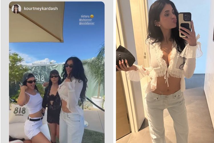 Kylie Jenner, Kourtney Kardashian, Coachella, Kendall Jenner Tampil Simpel di Coachella 2026, Gaya Kembarnya dengan Kylie Jadi Sorotan, Gaya simpel Kendall Jenner jadi sorotan di Coachella, Kendall dan Kylie tampil kompak dengan gaya serba putih, Gaya Coachella kini lebih sederhana dan nyaman, Perubahan industri fashion ikut memengaruhi gaya, Ada cerita di balik gaya yang terlihat sederhana