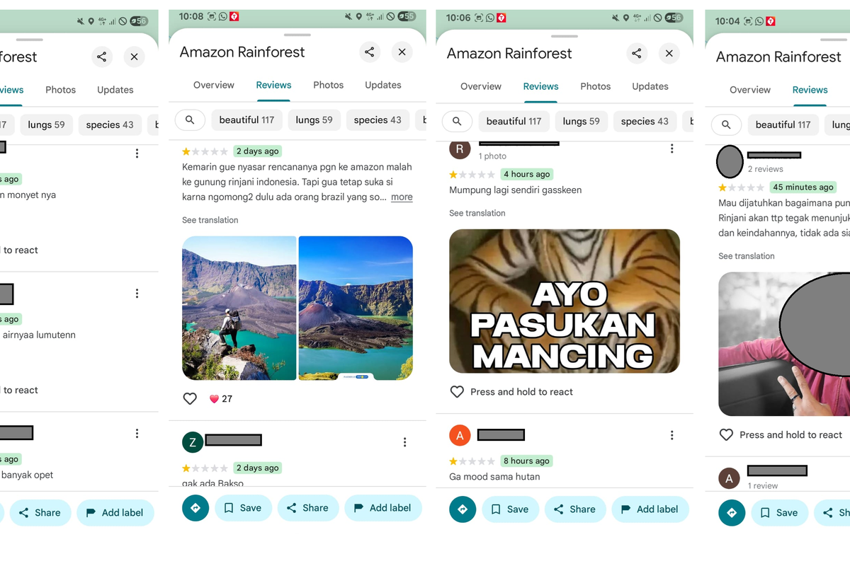 Brasil, rating bintang 1, hutan Amazon, Gunung Rinjani, Juliana Marins, blacklist, Rinjani, brasil, Hutan Amazon, rinjani, guide, pendaki rinjani meninggal, review google maps, tngr rinjani, pemandu naik gunung, lisensi pemandu wisata, Kemenpar Imbau Netizen Tak Balas Rating Buruk ke Lokasi Wisata Brasil