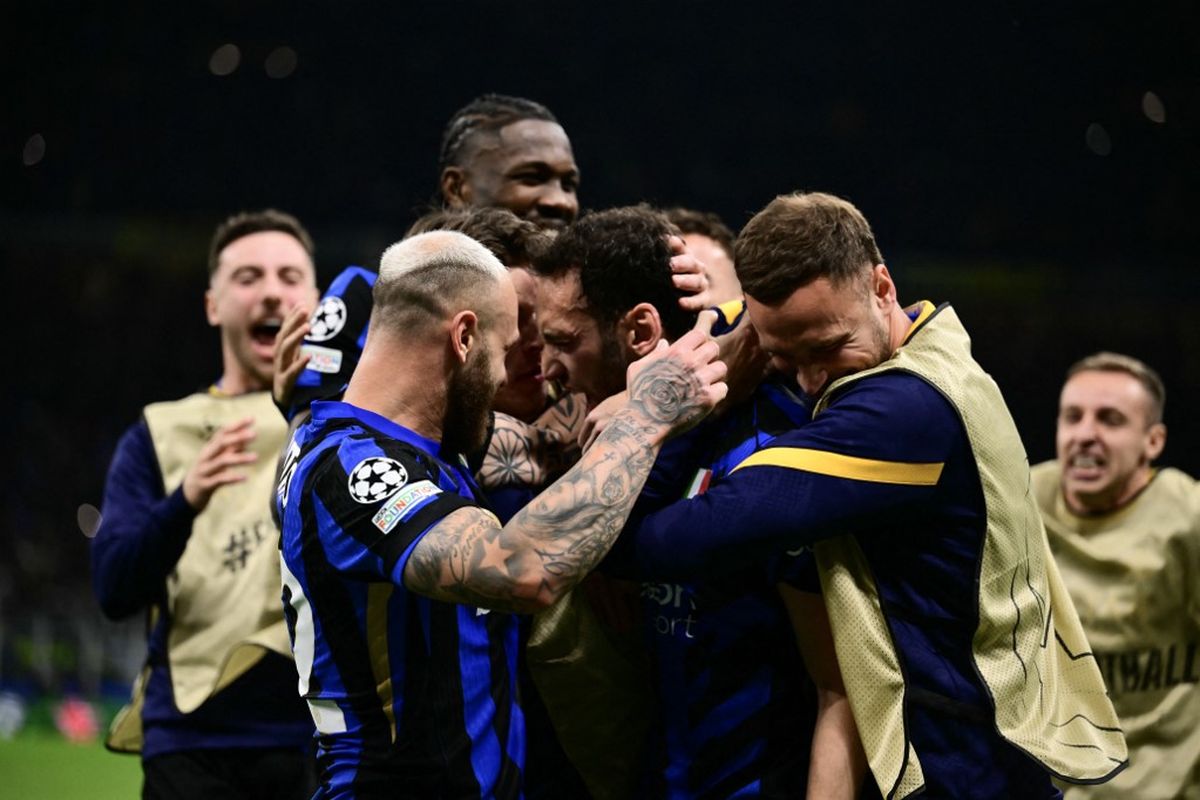 Inter Milan, Barcelona, Liga Champions, Inter vs Barcelona, Hasil Inter vs Barcelona 2-0, Nerazzurri 45 Menit Menuju Final