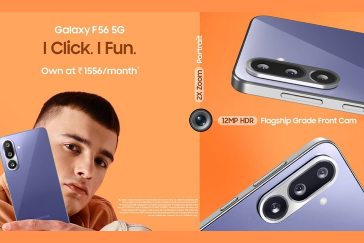 Samsung, Galaxy F56, Smartphone, chip Exynos 1480, Samsung Galaxy F56 Resmi, HP Tipis Kembaran Galaxy M56