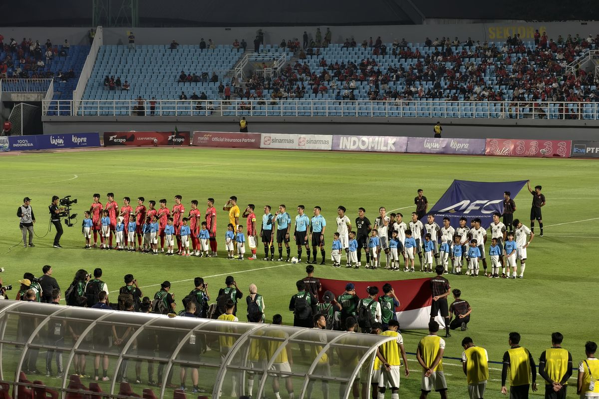 Korea Selatan, Timnas U23, Timnas U23 Indonesia, timnas U23 Indonesia vs Korea Selatan, kualifikasi piala asia u23 2026, Live Skor Timnas U23 Indonesia vs Korea Selatan 0-1: Serangan Garuda Masih Buntu