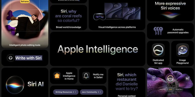 Apple Intelligence, Siri, Gemini, Google, Apple Intelligence Pakai Arsitektur Baru, Siri Kini Diperkuat Teknologi Google