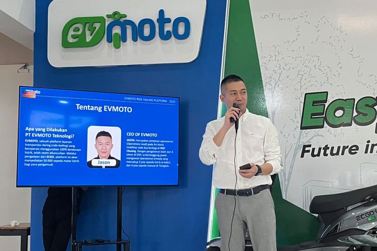 EVMOTO, ojek online, motor listrik, ECGO, EVMoto Tawarkan Layanan Ojek Online Berbasis Motor Listrik