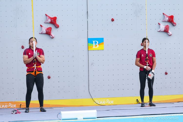 Desak Made Rita Kusuma Dewi, Kadek Adi Asih, panjat tebing, Indonesia Catat Rekor Dunia Panjat Tebing di Asian Beach Games 2026