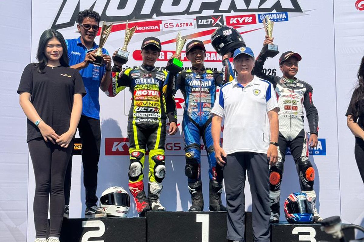 Yamaha, pelumas, Motul, Kunci Sukses Tim Privater Yamaha Rebut Podium di Motoprix 2026